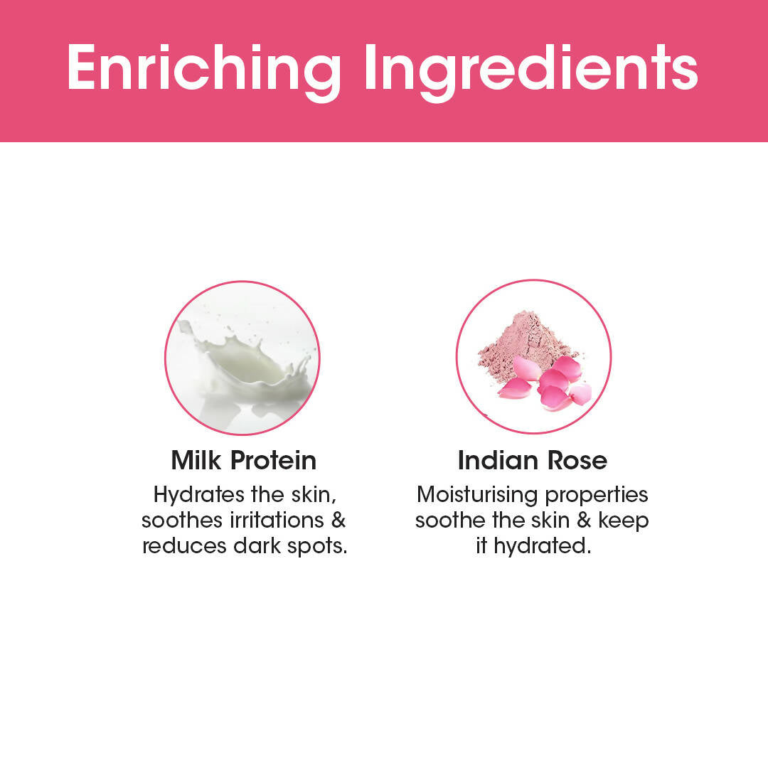 TAC - The Ayurveda Co. Indian Rose Body Lotion for Dry Skin with Milk Extract for Deep Nourishment & Moisturization | Grocsy