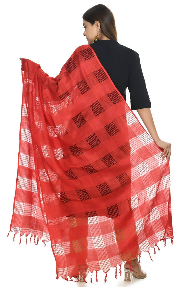 Mominos Fashion Red Window Dupatta | Grocsy
