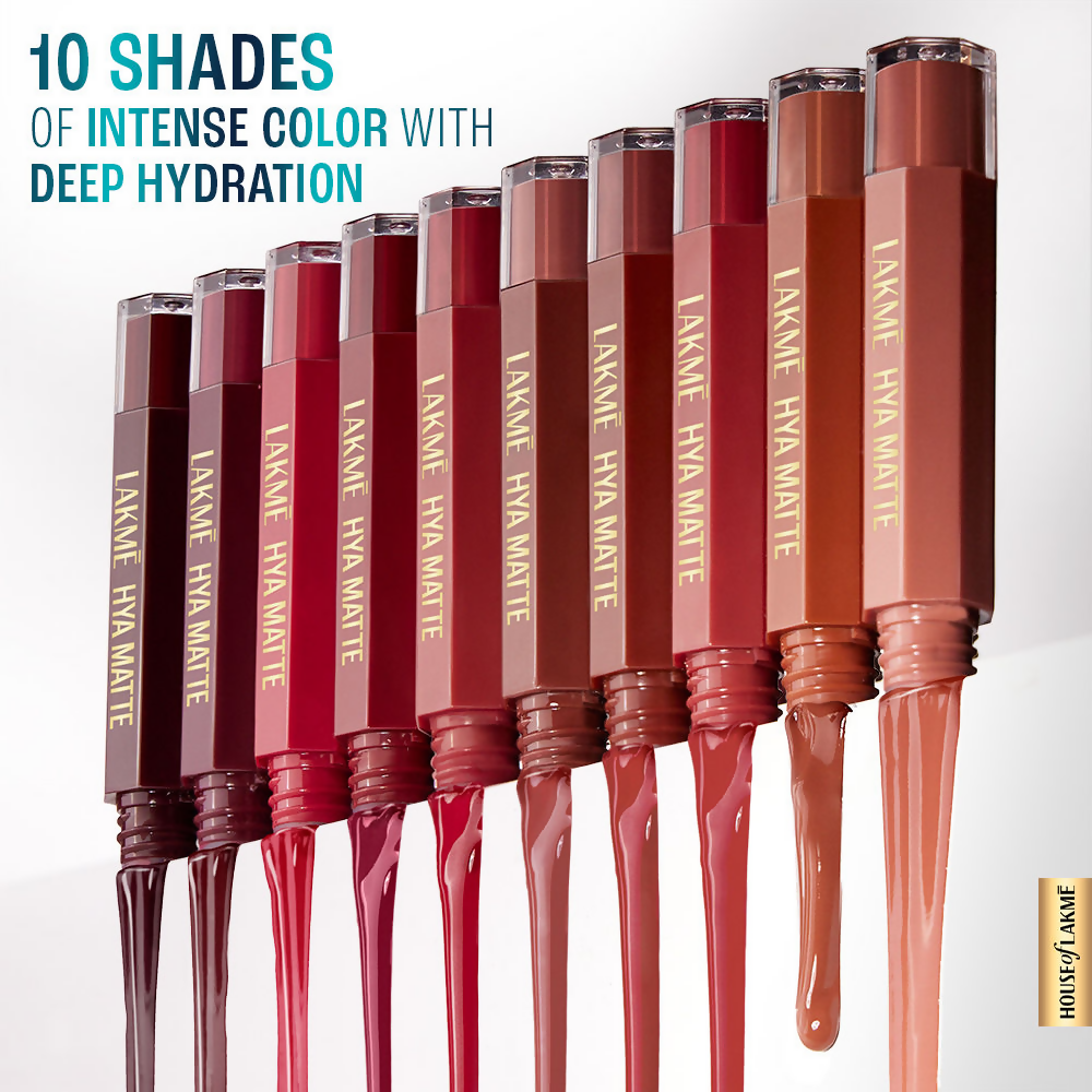 Lakme 9to5 Hya Matte Liquid Lipstick + Hyaluronic Acid - Boss Lady Brick | Grocsy