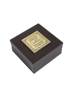 Golden Peacock Brown Wooden Ganesha Prayer Box | Grocsy