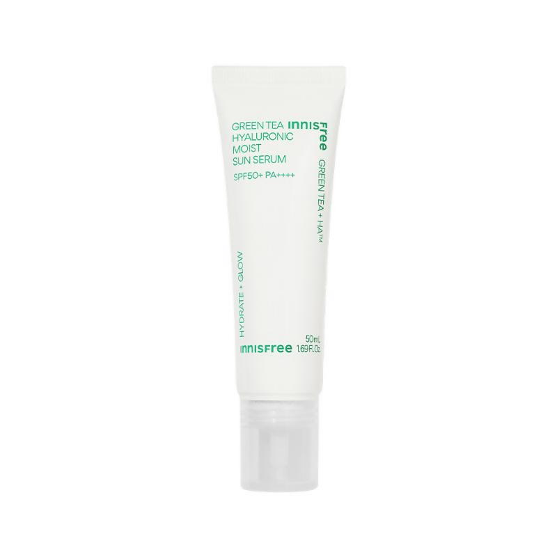 Innisfree Green Tea Hyaluronic Moist Sun Serum SPF 50+ PA++++ | Grocsy