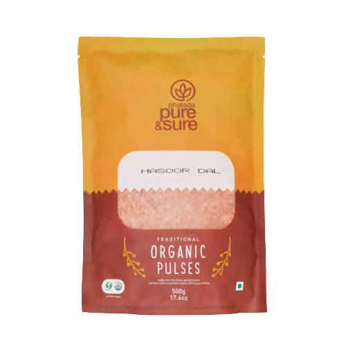 Pure & Sure Masoor Dal Traditional Organic Pulses | Grocsy