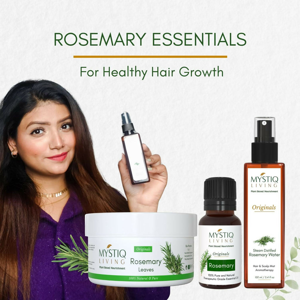 Mystiq Living Rosemary Water for Hair Growth - Hair Mist Spray | Grocsy