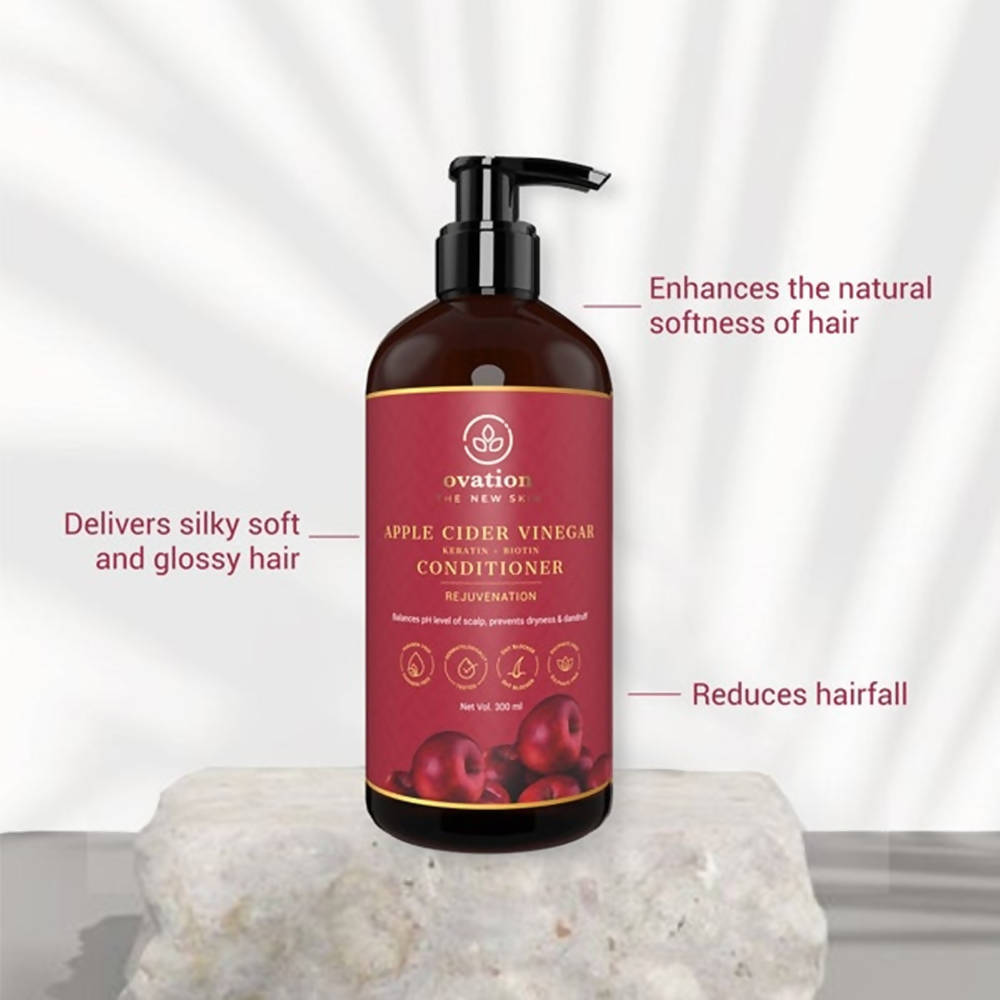 Ovation Apple Cider Vinegar (Keratin+Biotin) Conditioner | Grocsy