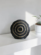 Sun Mun Decors Black & Golden Ceramic Premium & Elegant Vase | Grocsy