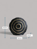 Sun Mun Decors Black & Golden Ceramic Premium & Elegant Vase | Grocsy