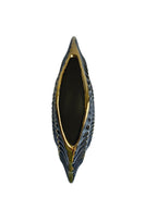 Sun Mun Decors Black & Golden Ceramic Premium & Elegant Vase | Grocsy