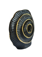 Sun Mun Decors Black & Golden Ceramic Premium & Elegant Vase | Grocsy