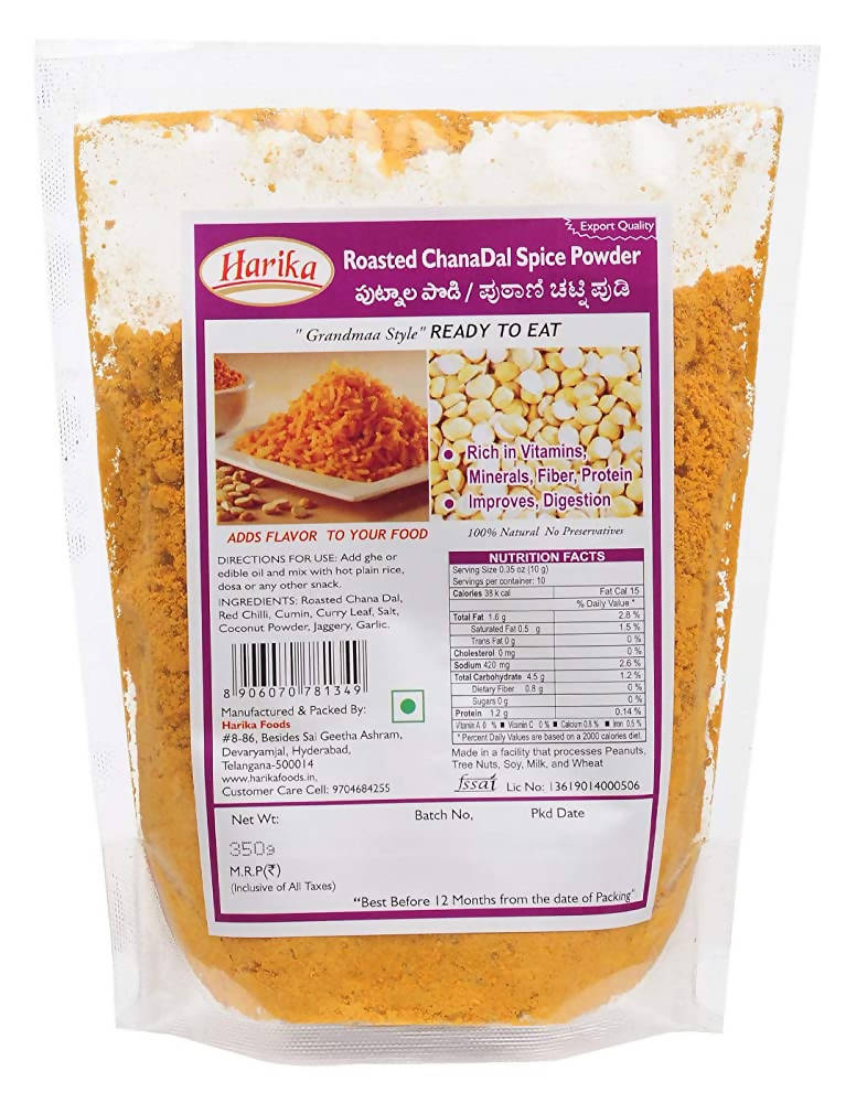 Harika Roasted Chana Dal Spice Powder | Grocsy