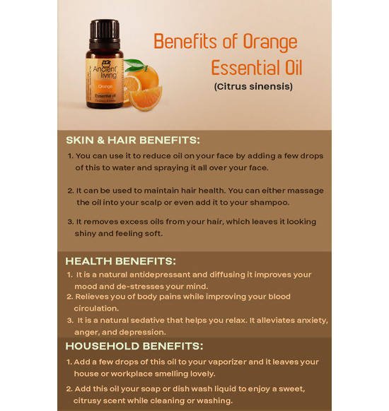 Ancient Living Orange Essential Oil | Grocsy