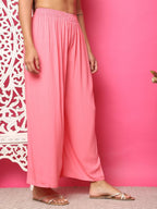 TAG 7 Women Flared Solid Palazzos | Grocsy