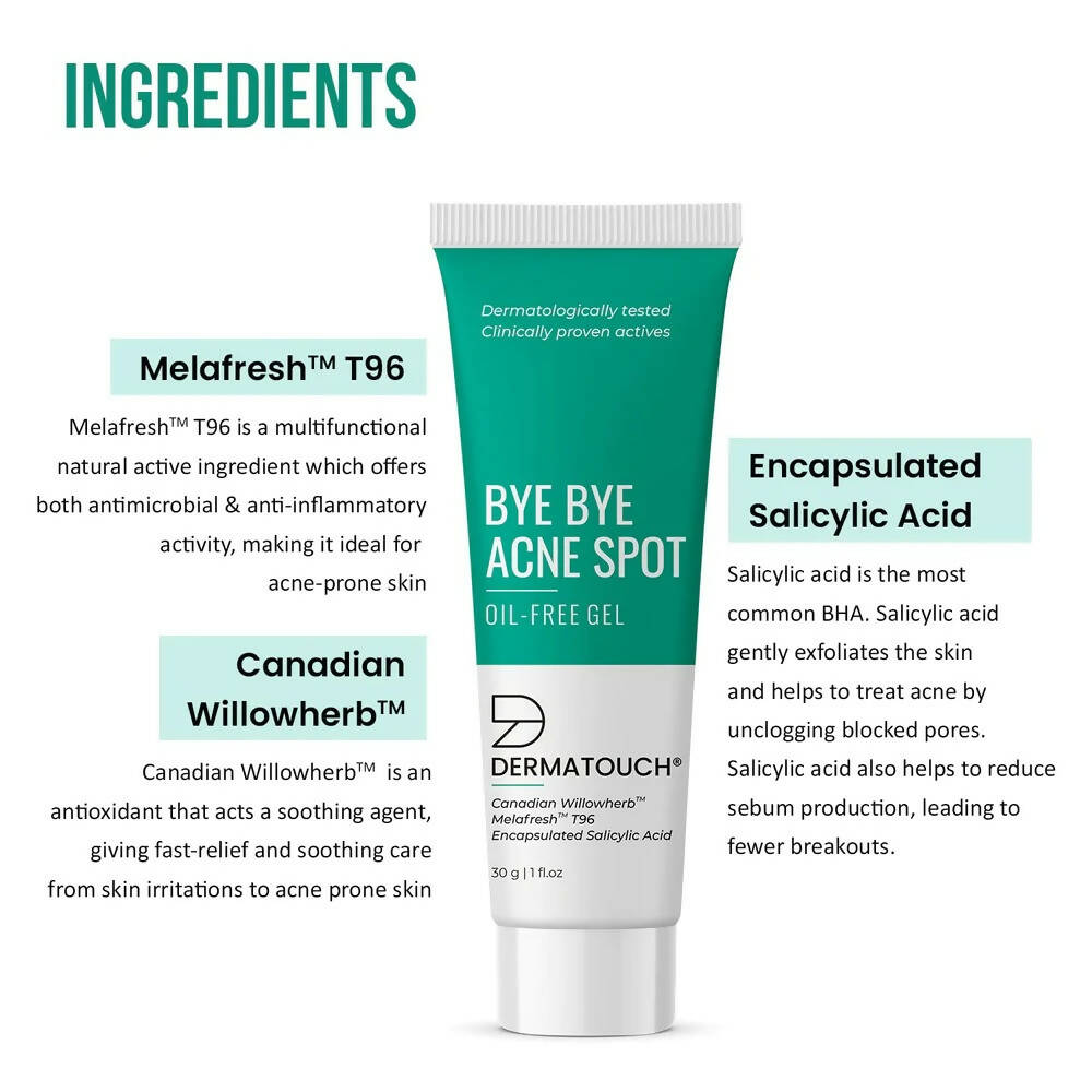 Dermatouch Bye Bye Acne Spot Oil-Free Gel | Grocsy