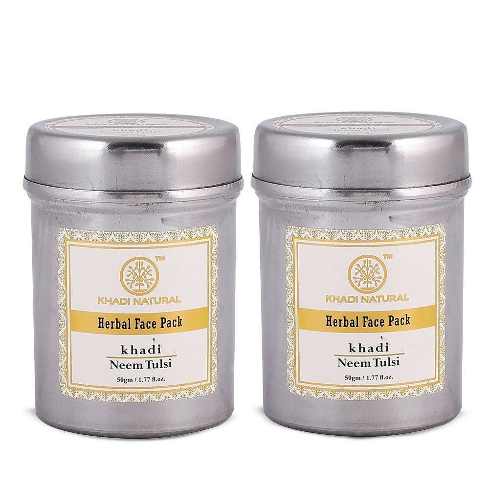 Khadi Natural Neem Tulsi Herbal Face Pack | Grocsy