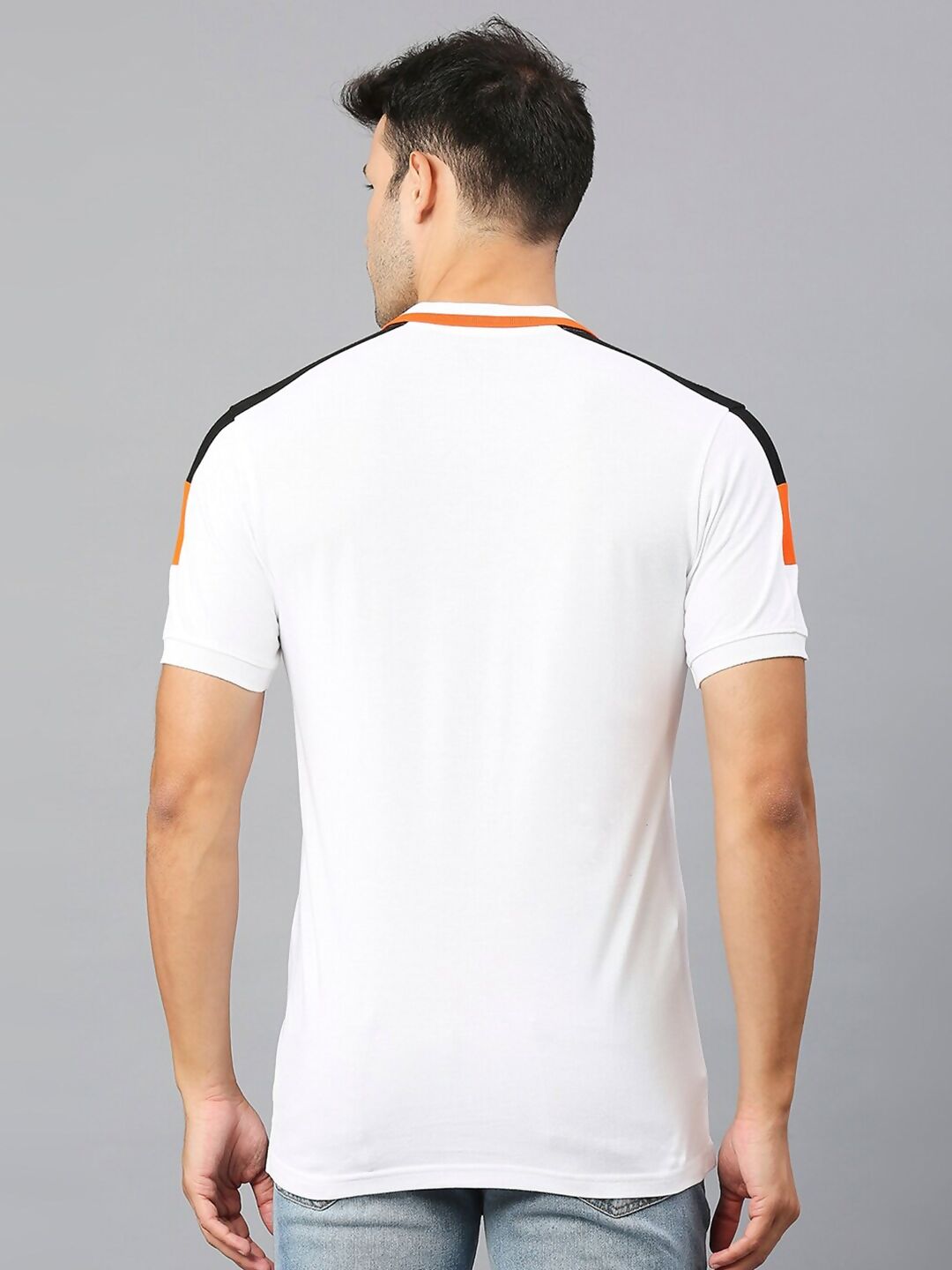 Fancode Sunrisers Hyderabad IPL Printed Polo Collar Cotton Sports T-shirt | Grocsy