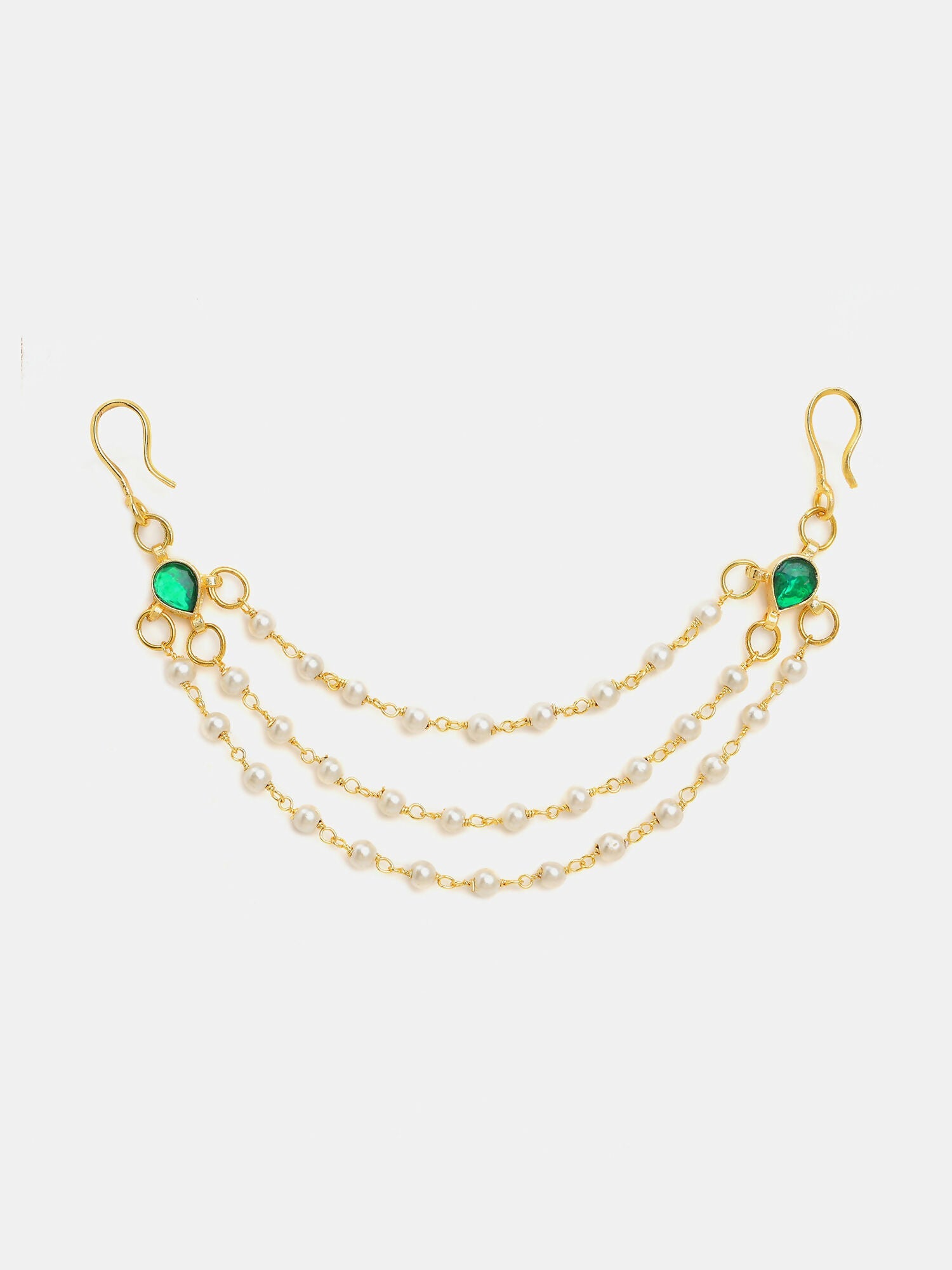 Ruby Raang Kundan Hair Accessory | Grocsy