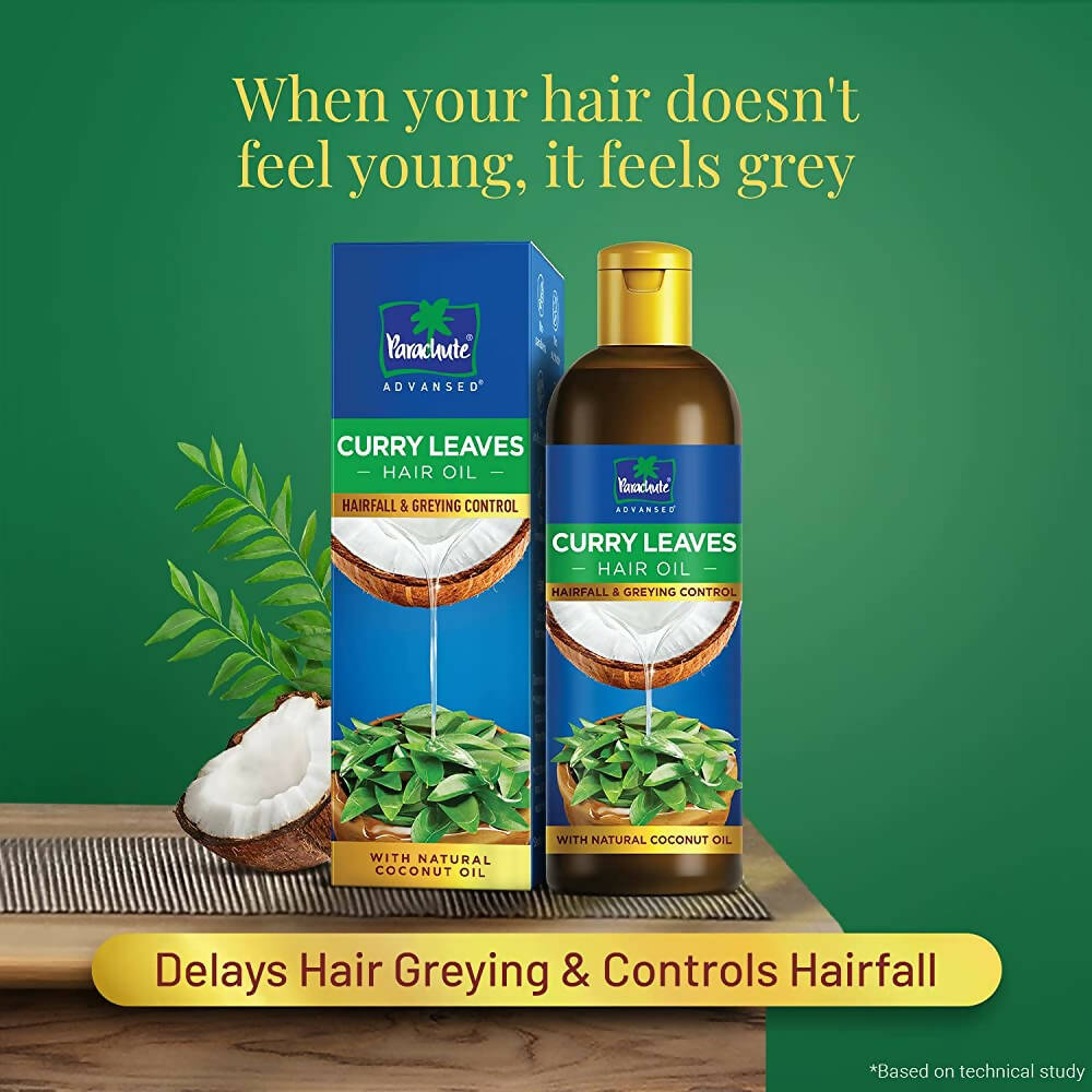 Parachute Advansed Curry Leaves Hair Oil | Grocsy