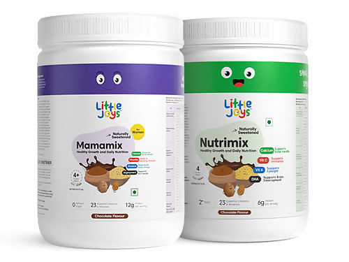 Little Joys MamaMix & NutriMix (For Moms & Kids) Combo - Chocolate Flavor | Grocsy