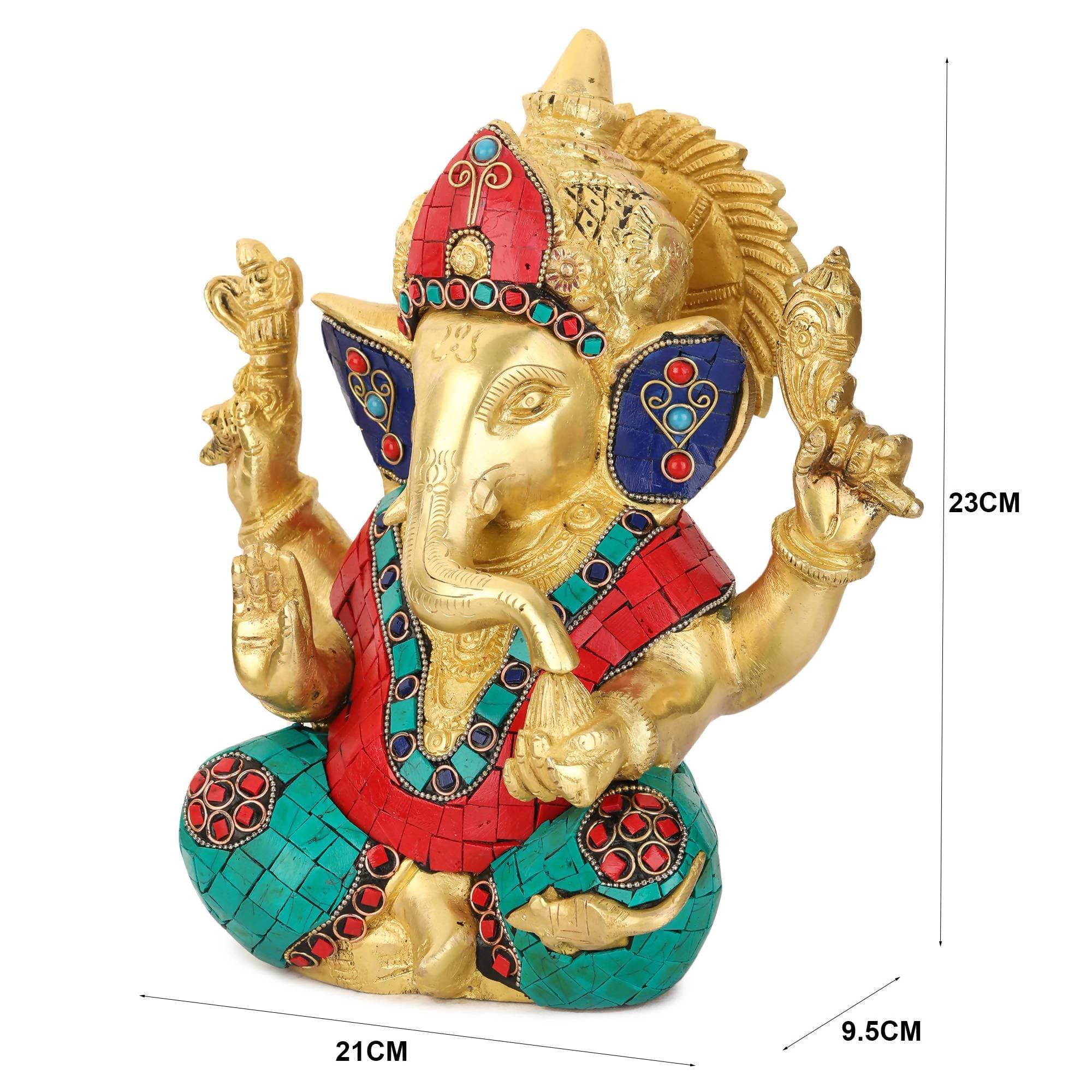 Devlok Colorful Ganpati ji Idol | Grocsy