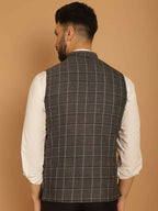 Even Apparels Nehru Jacket With Welt Pockets - Grey | Grocsy