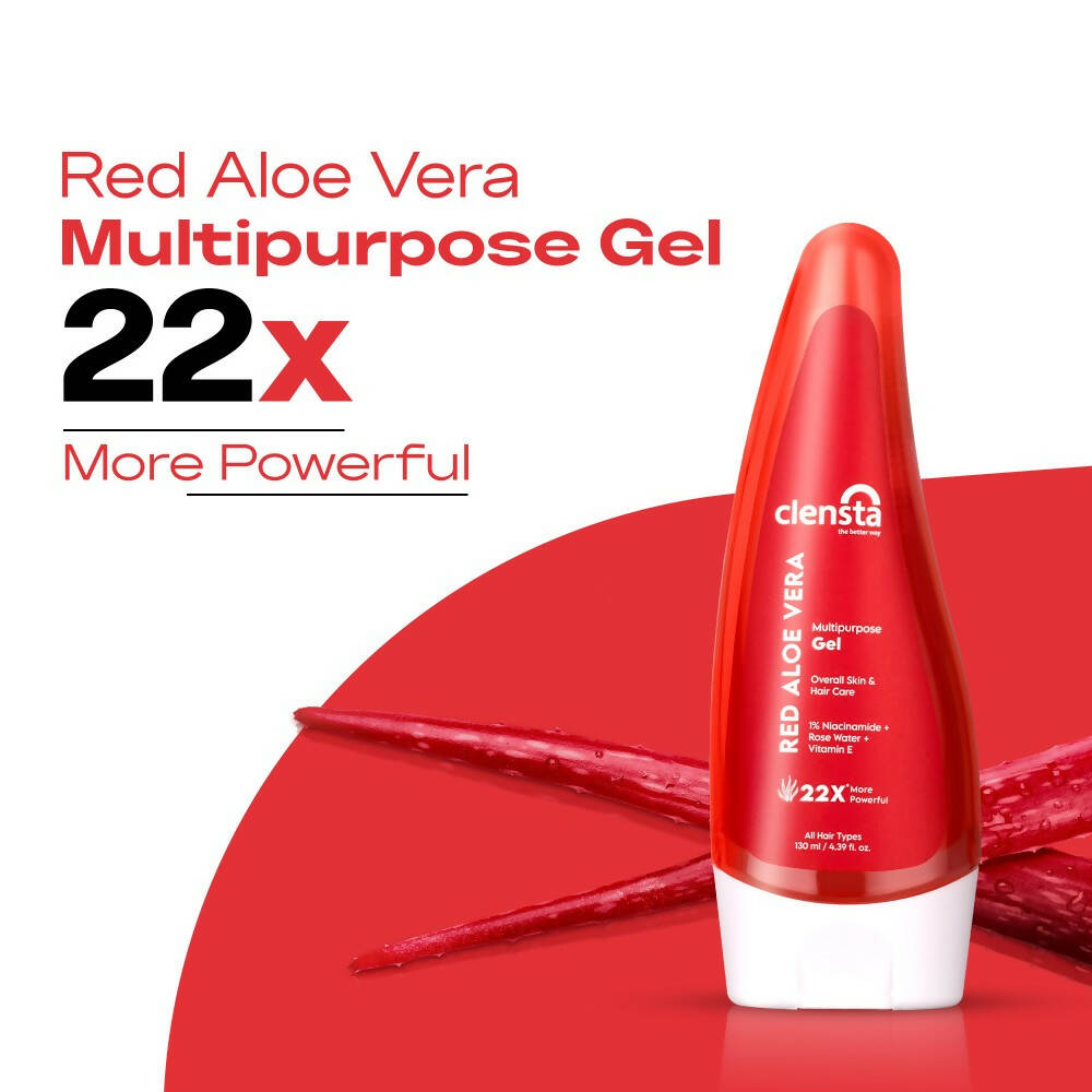 Clensta Red Aloe Vera Multipurpose Gel | Grocsy