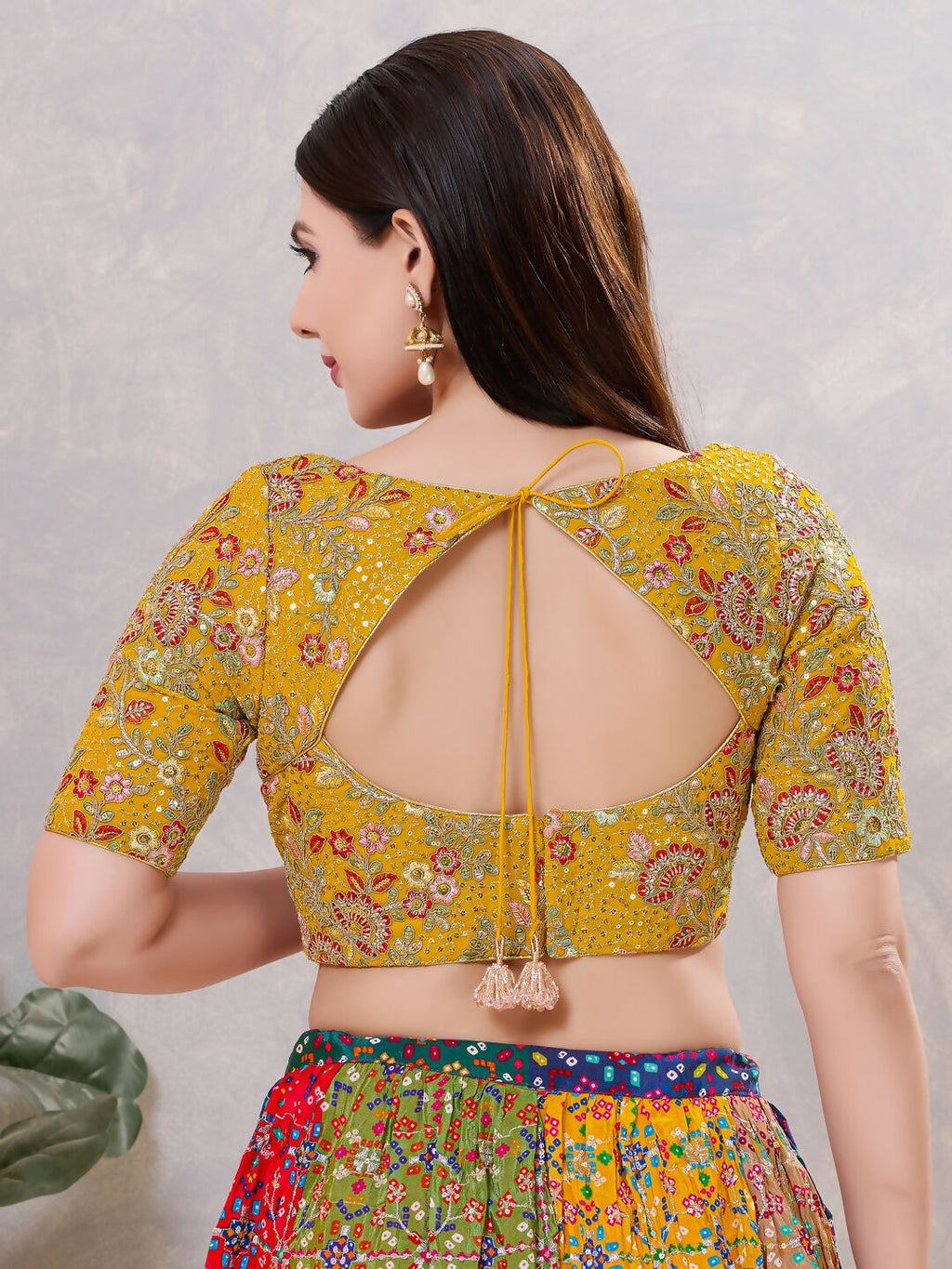 Joban Fashion Women Silk Mustard Stitched Blouse | Grocsy