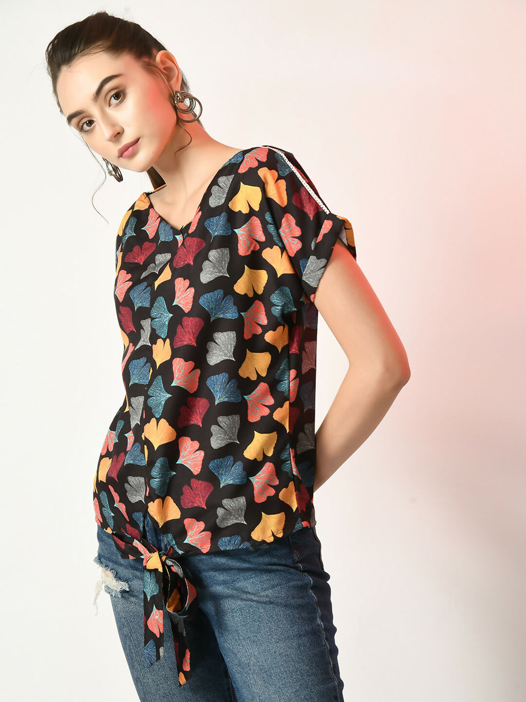 Myshka Women's Multi Printed Top | Grocsy
