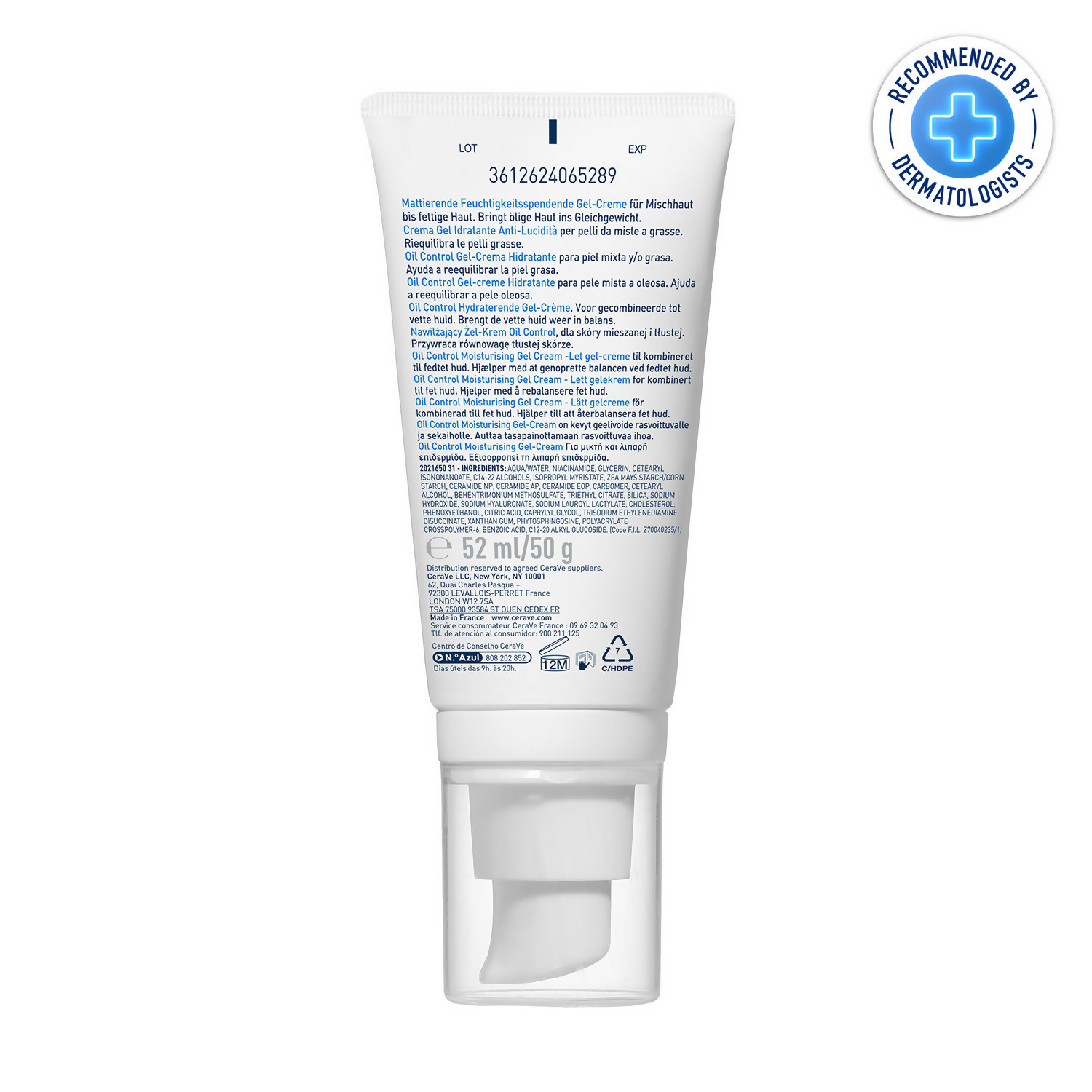 CeraVe Oil Control Gel-Cream Lightweight Moisturizer | Grocsy