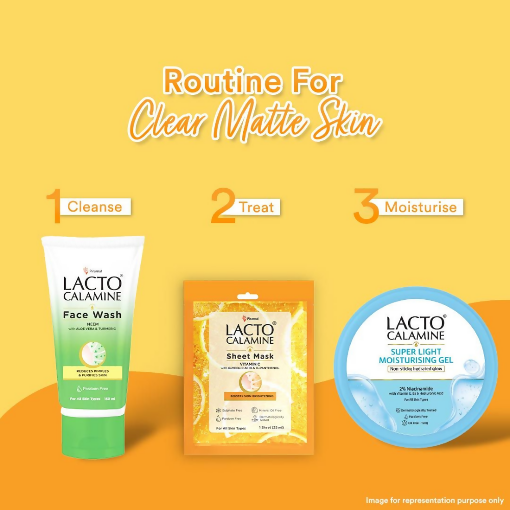 Lacto Calamine Vitamin C Face Sheet Mask | Grocsy