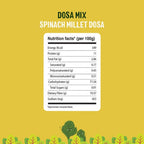 Timios Organic Millet Spinach Dosa Mix | Grocsy