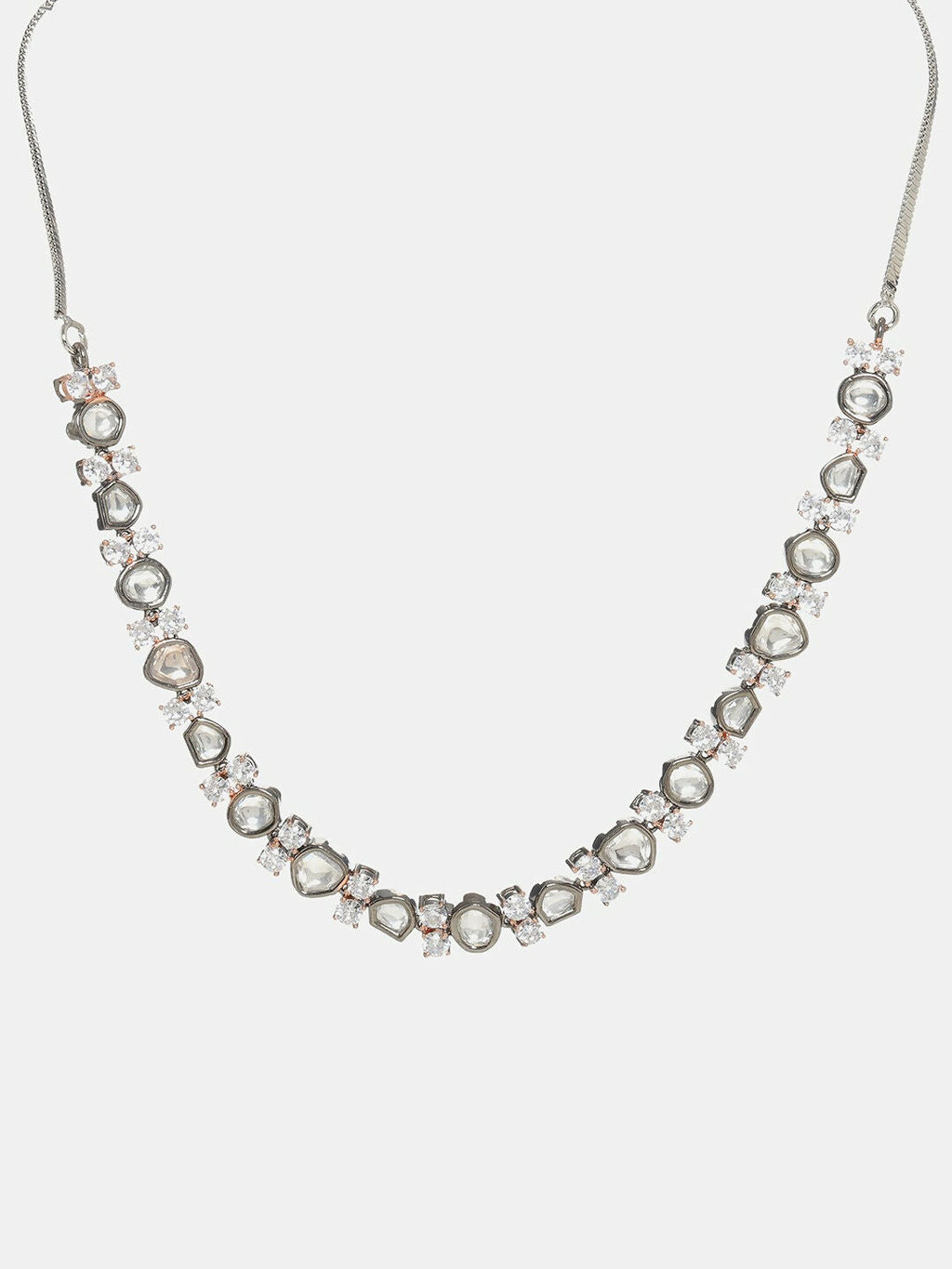 Stone Neckpiece with Studs- Ruby Raang | Grocsy