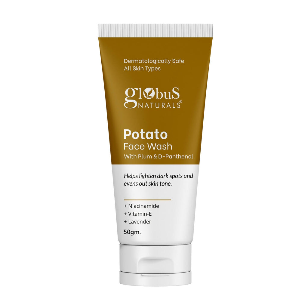 Globus Naturals Potato Face Wash with Plum & D-Panthenol | Grocsy