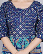 Vamika Multicolor Cotton Printed Party/Casual Wear Kurti (GAM15K) | Grocsy