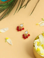 Ruby Raang Women Dainty Drops Earrings | Grocsy