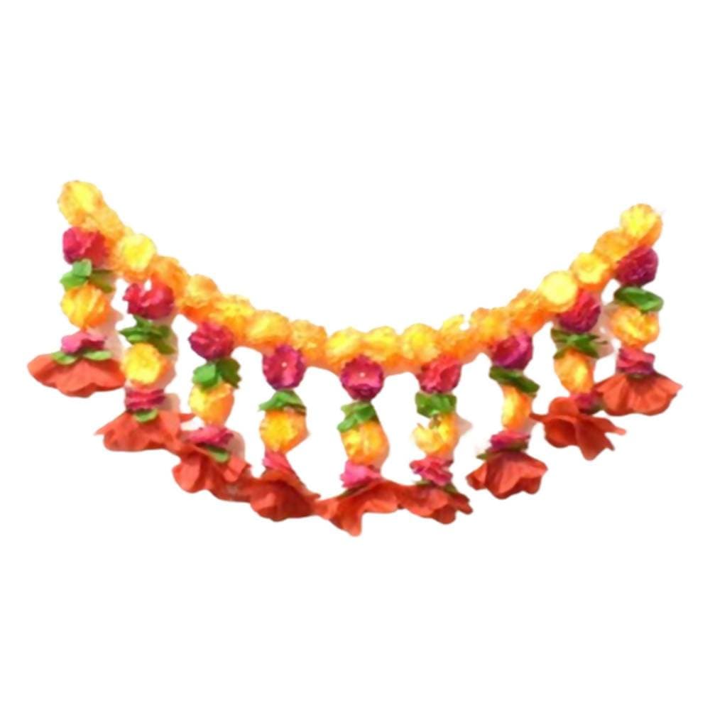 Puja N Pujari Artificial Flower Main Door Hanging Toran | Grocsy