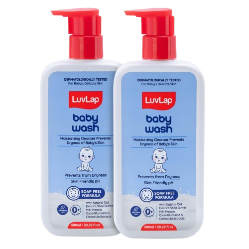 LuvLap Baby Wash with Milk Protein, Oatmeal, Shea Butter and Vitamin E | Grocsy