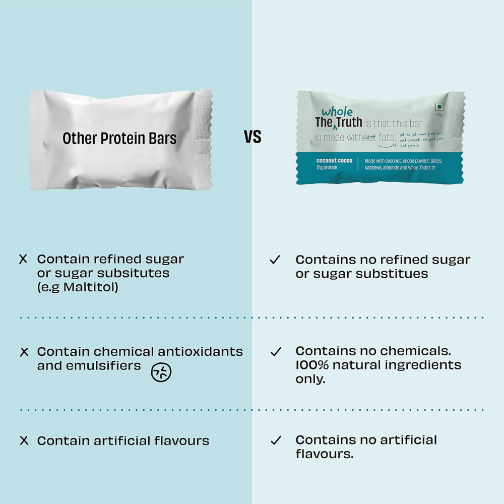 The Whole Truth Protein Bars - Coconut Cocoa | Grocsy