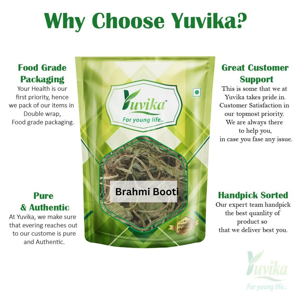Yuvika Brahmi Booti - Gotu Kola - Bacopa Monnieri Linn - Indian Pennywort | Grocsy