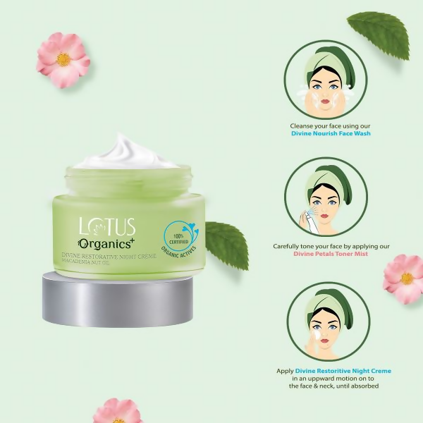 Lotus Organics Divine Restorative Night Creame | Grocsy