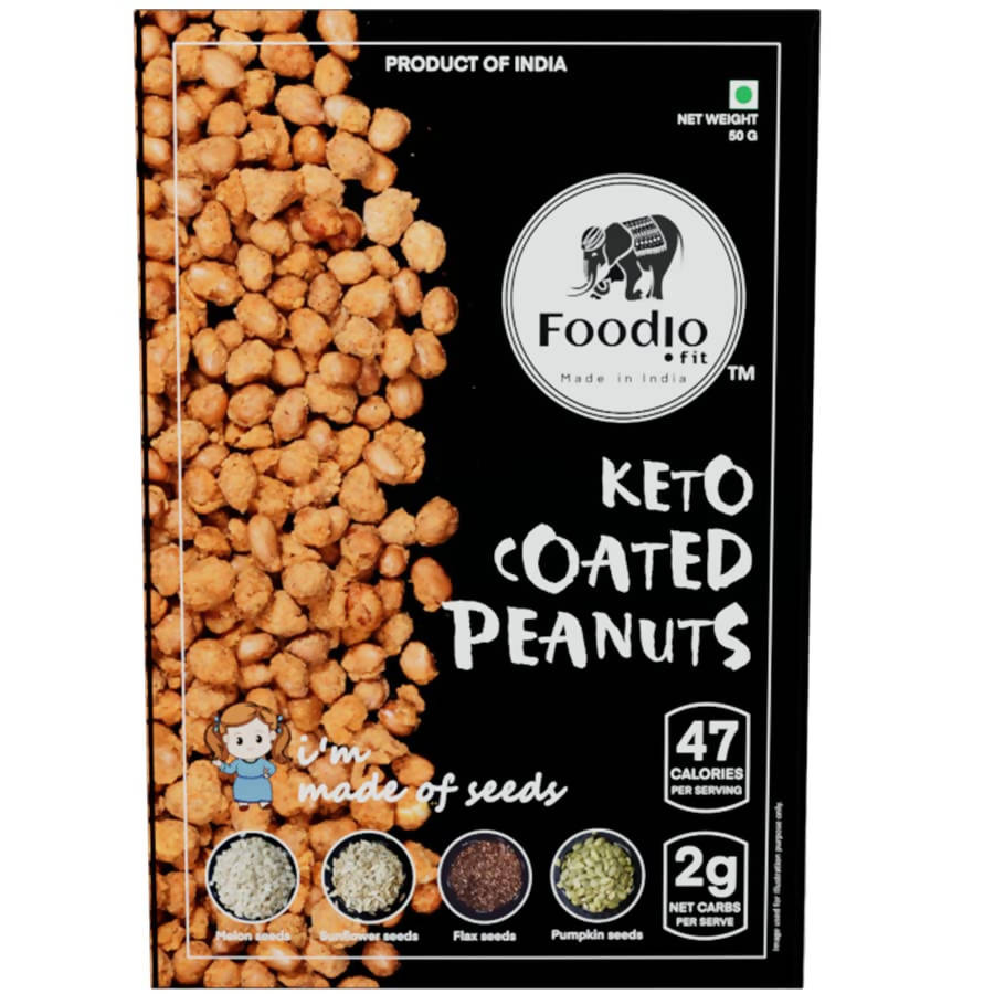 Foodio Keto Coated Peanuts | Grocsy