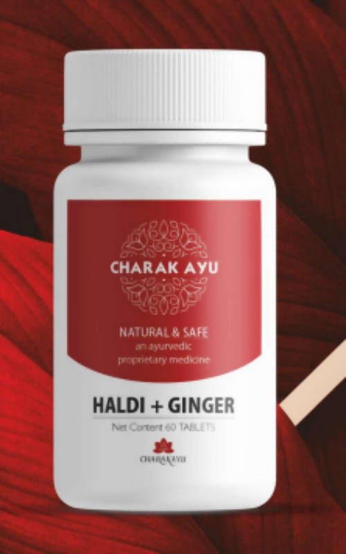 Charakayu Haldi + Ginger Tablets | Grocsy