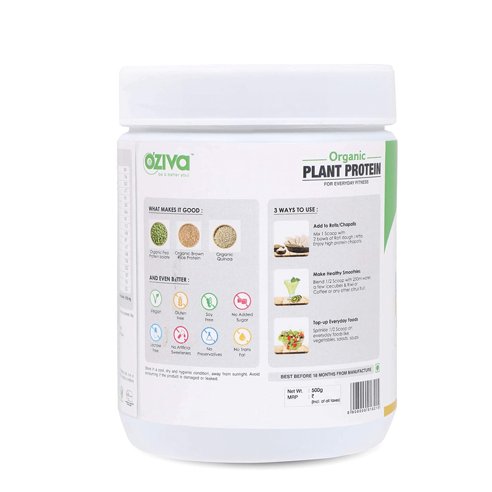 OZiva Organic Plant Protein For Everyday Fitness | Grocsy