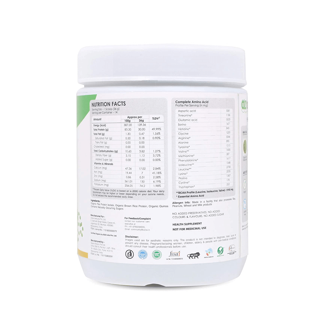 OZiva Organic Plant Protein For Everyday Fitness | Grocsy