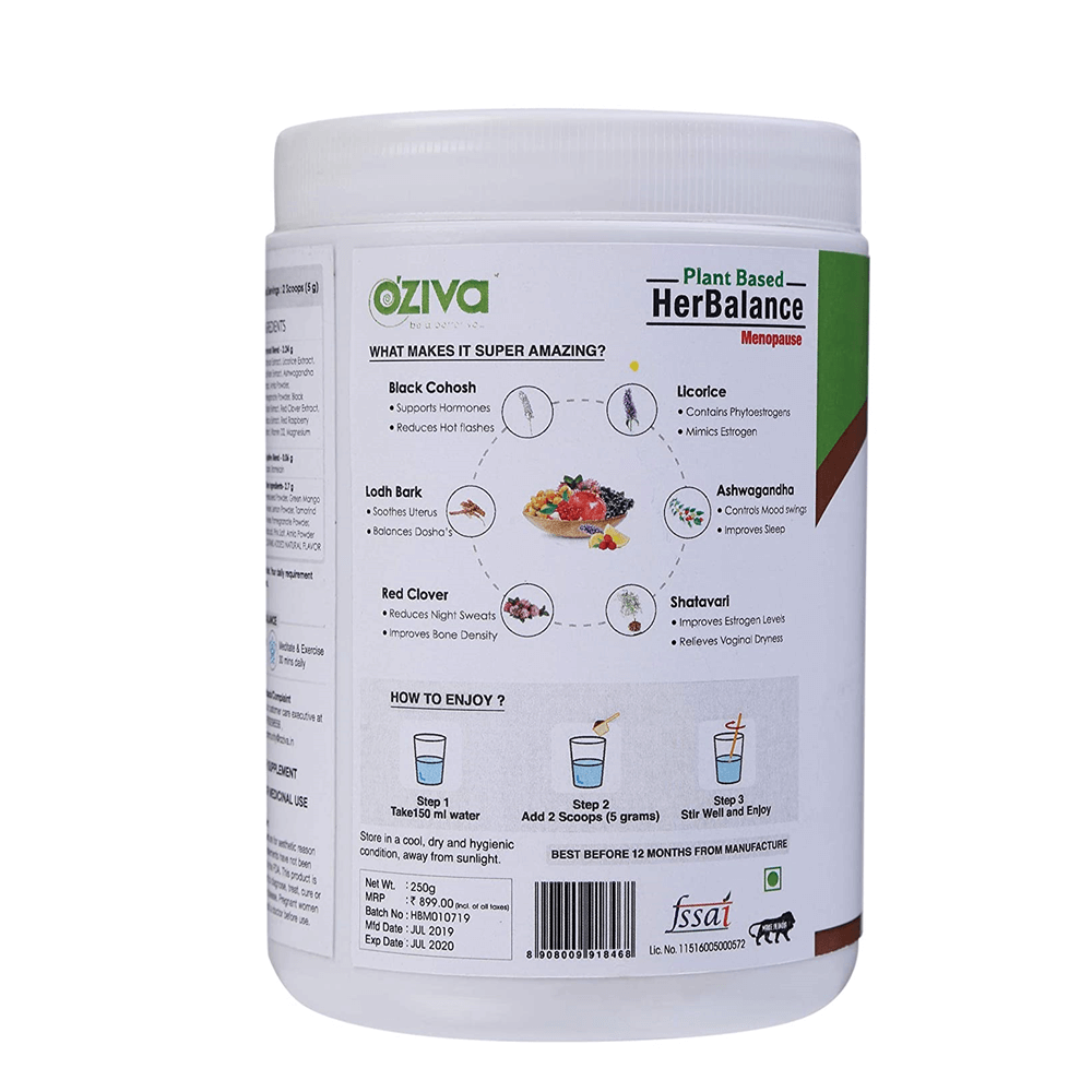 OZiva Plant Based HerBalance for Menopause | Grocsy