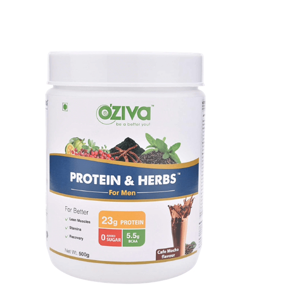 OZiva Protein & Herbs for Men | Grocsy