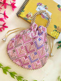 Joban Fashion Potli Bags - Pink | Grocsy