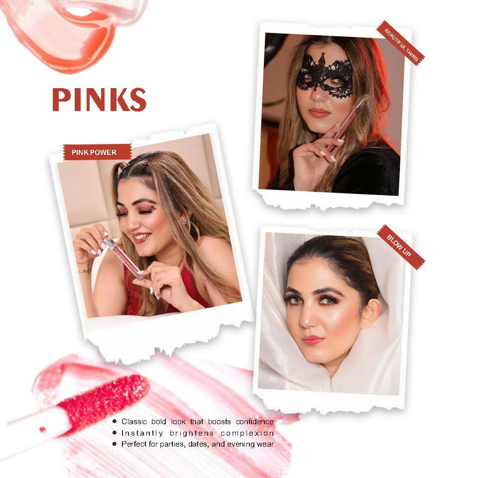 Love Earth Liquid Lip Gloss - Pinks | Grocsy