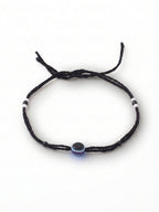 NVR Women Set of 2 Black Beaded Evil Eye Anklet | Grocsy