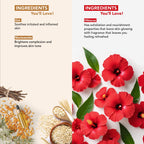 Botanic Hearth Oat & Niacinamide Bodywash & Hibiscus Scrub Combo | Grocsy