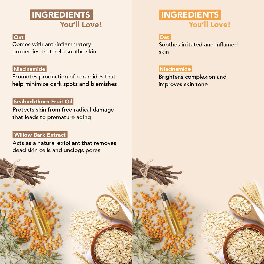 Botanic Hearth Oat & Niacinamide Bodywash - Facewash | Grocsy