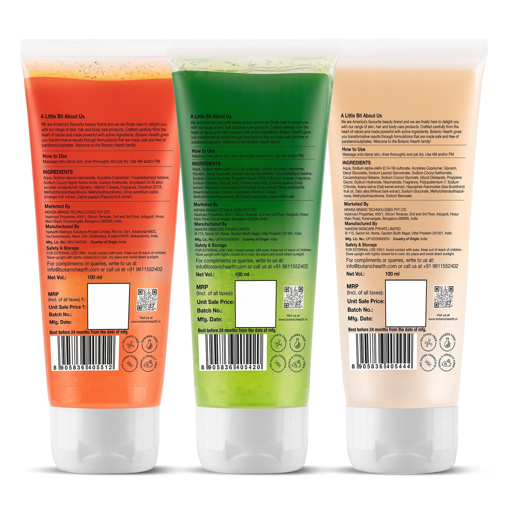 Botanic Hearth Papaya & Vitamin C Face Wash | Grocsy